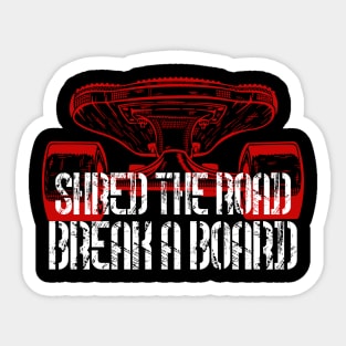 Skateboard Shading Art Sticker